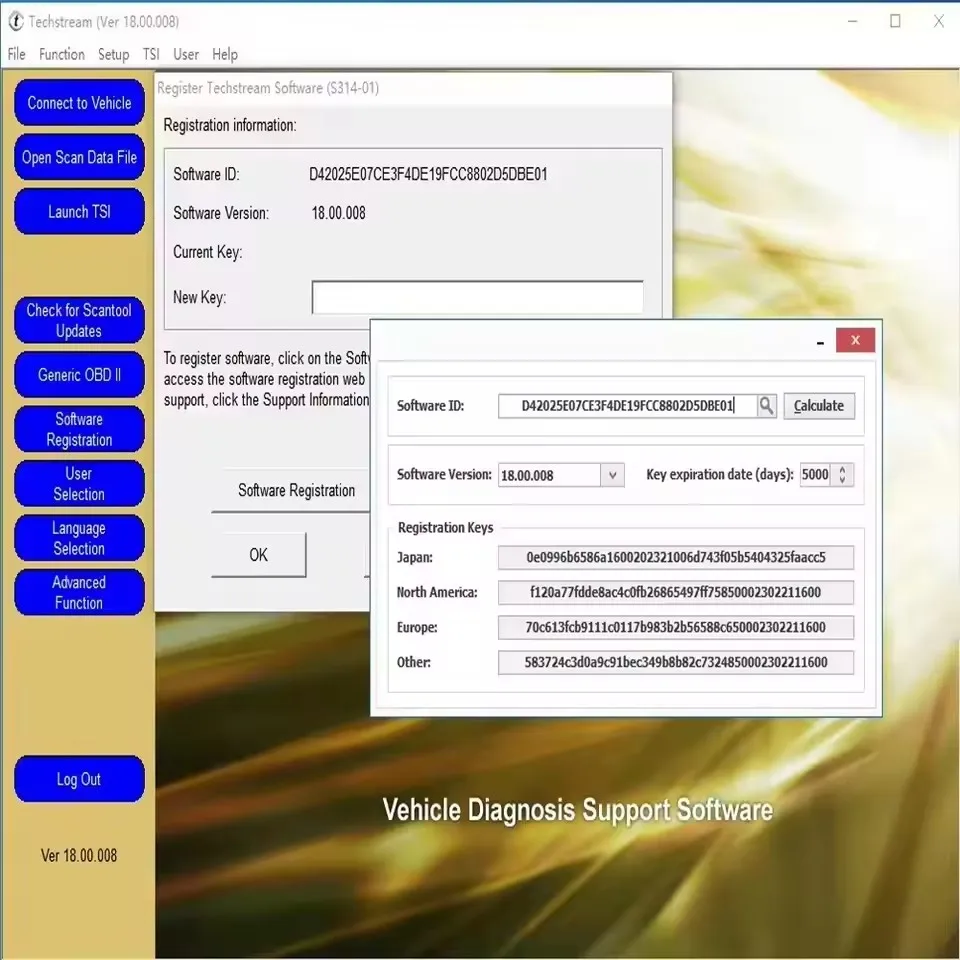 HOT!TIS Techstream 17.10.012 Code reader tuning for MINI VCI for OTC Scanner ECM ECU chip programming tool Diagnostic software