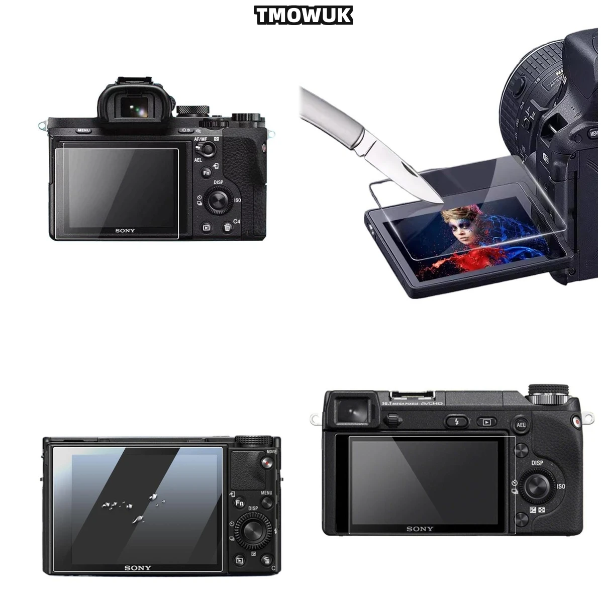 

For A6600 A6000 A6300 A5000 A6500 NEX6 NEX-5N NEX-7 Shatter - Proof 9H Tempered Glass Screen Film