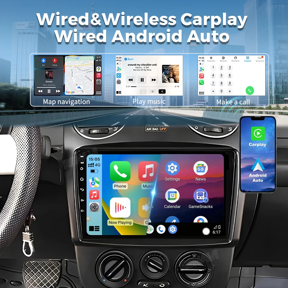Android15 Carplay Auto Car Radio Multimedia Player 2K Screen For VW Volkswagen Beetle 2000-2012 Autoradio Stereo 2din 16G-512G