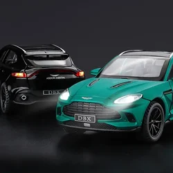 Simulation 1/32 Scale Aston Martin DBX Alloy Car Model SUV Toy Vehicles Diecast Miniature Voiture Home Decor Kids Boy Gift