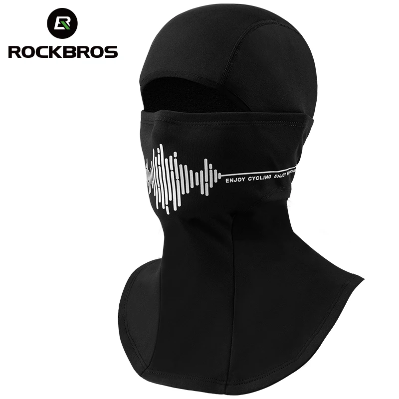 ROCKBROS Cycling Face Mask Warm Breathable Windproof Skiing Snowboard Training Sport Windeproof Ski Balaclava Mask For Men