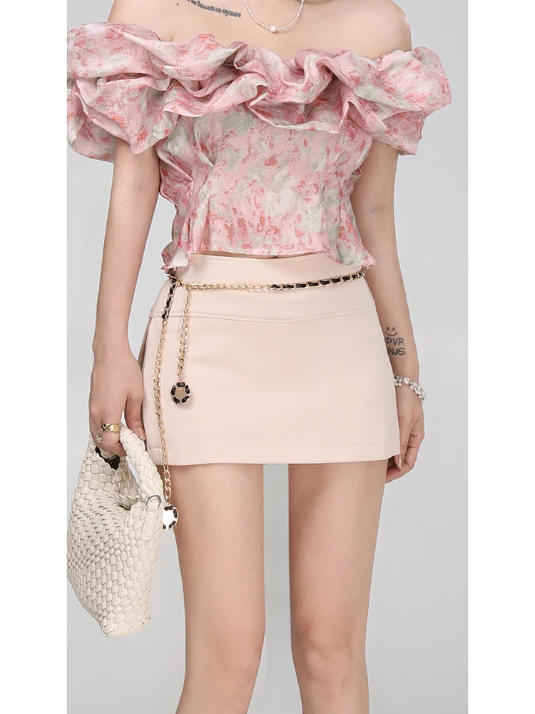 

Сексуальная черная юбка-карандаш с высокой талией А-силуэта для женщин, летняя, маленького размера, черная юбка-карандаш средней длины