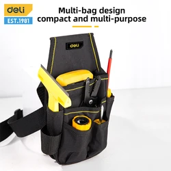 Deli Tools Bag-riñonera multifuncional impermeable para taladro, bolsa de herramientas de cintura, organizador de cinturón eléctrico, bolsa de herramientas