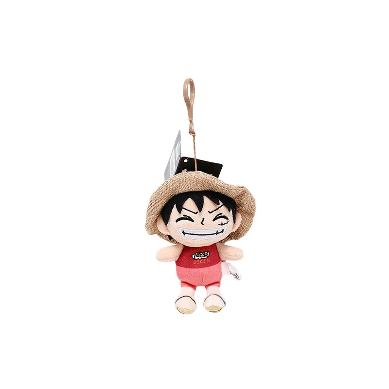 Original One Piece Plush Stuffed Toys Chopper Luffy Sabo Ace Law Cartoon Anime Figure Keychain Pendant Dolls Baby Birthday Gifts