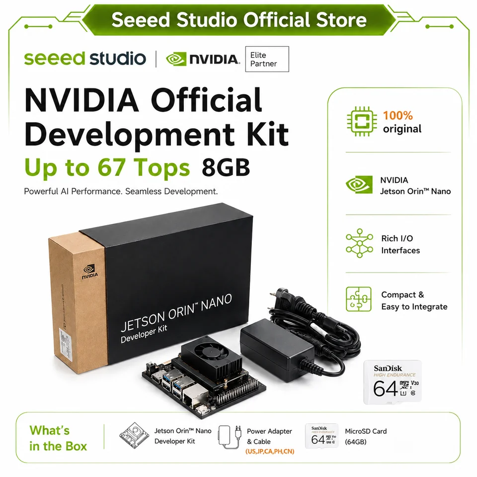 NVIDIA Jetson Orin Nano 8GB AI Developer Kit 67TOPS
