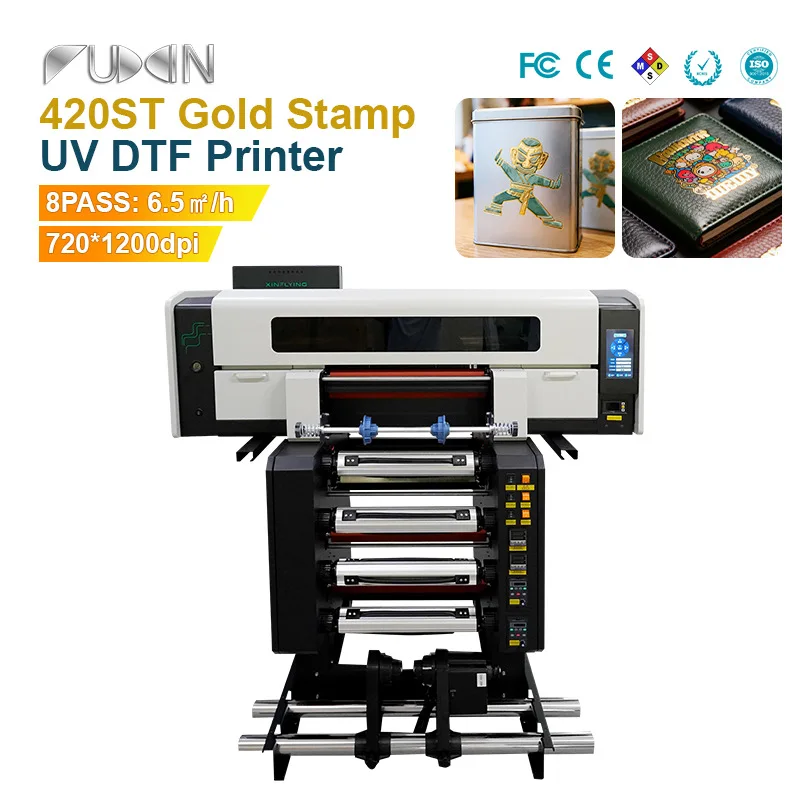 42CM crystal label bronzing printer UV DTF crystal label sticker LOGO coil UV printer