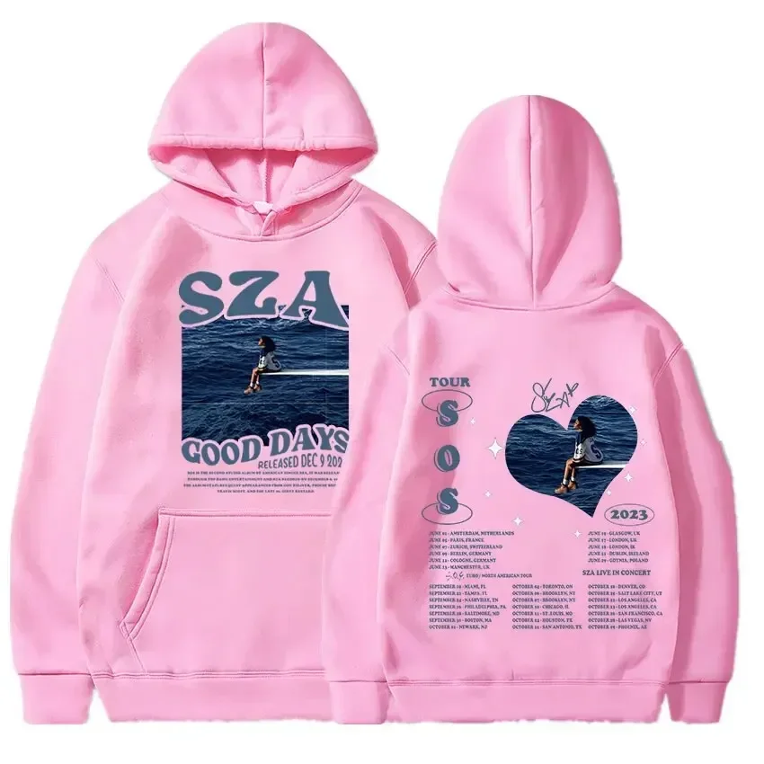 Unisex SZA SOS Good Days printed hooded Street Wear hooded shirt pullover Harajuku Sportswear Fashion couples casual sports