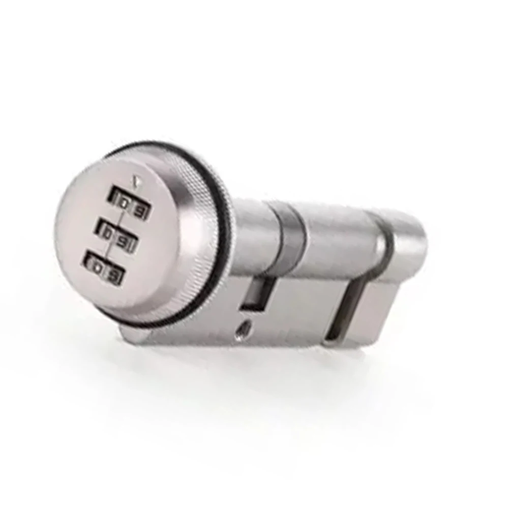 70MM Keyless Mechanical Combination Lock Cylinder Zinc Alloy Lever Handle For Wooden Door For Hotel Guest Room Security Hardware
