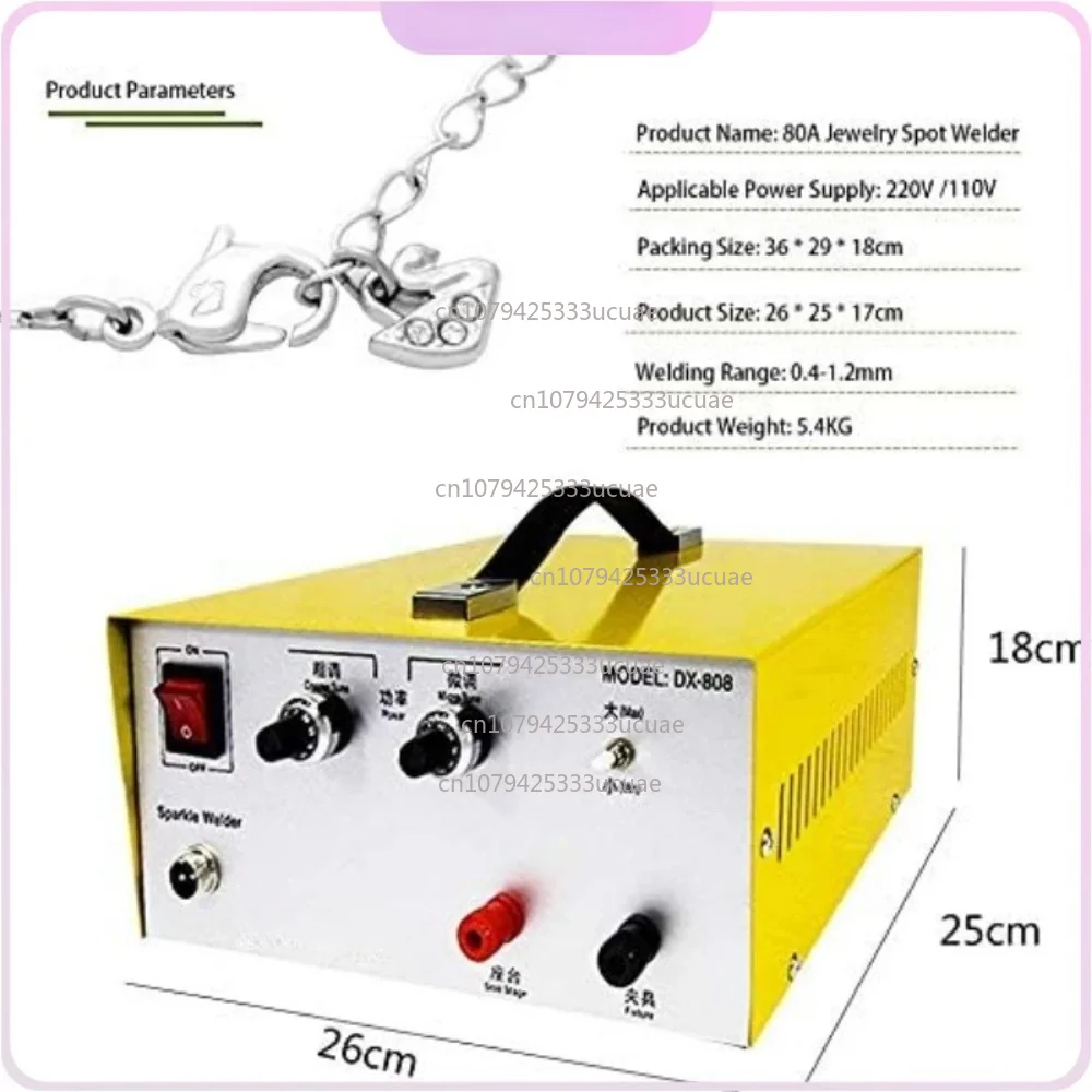 DX-80A Pulse Spot Welding Handheld Laser Spot Welder-spot Welding Machine Gold Silver Jewelry Processing Tools 110V 220V 50/60Hz