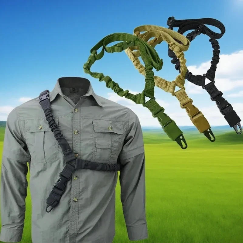 

2025 Outdoor Tactical Harness Single-Point CS Gun Rope Diagonal Safety Rope Unisex Camouflage Tactical Belt for Hunting Sports