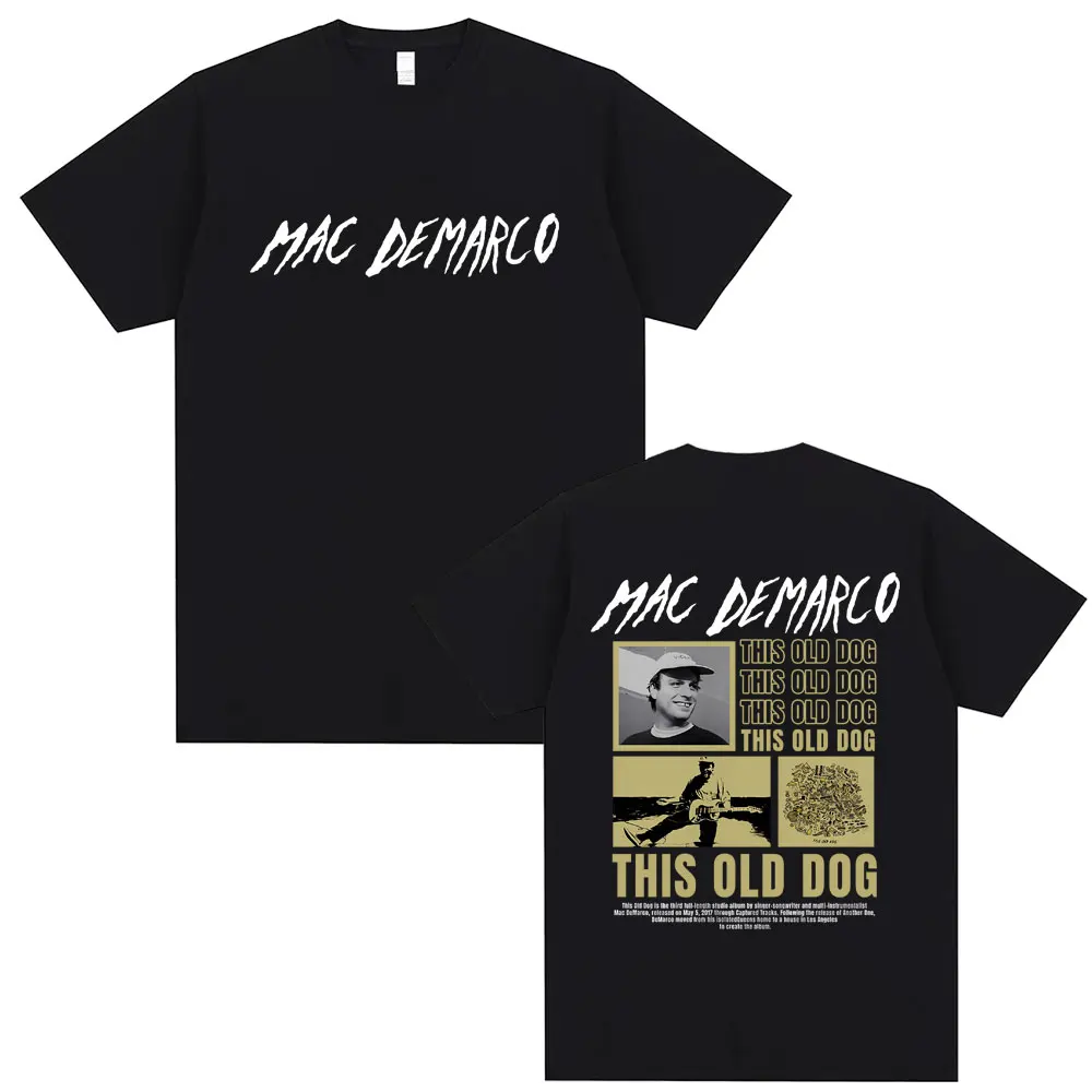 Mac Demarco This Old Dog Album Graphic T-shirt Men Women Vintage Oversized Tshirts Short Sleeve Men's Fashion Pop Music T-Shirts