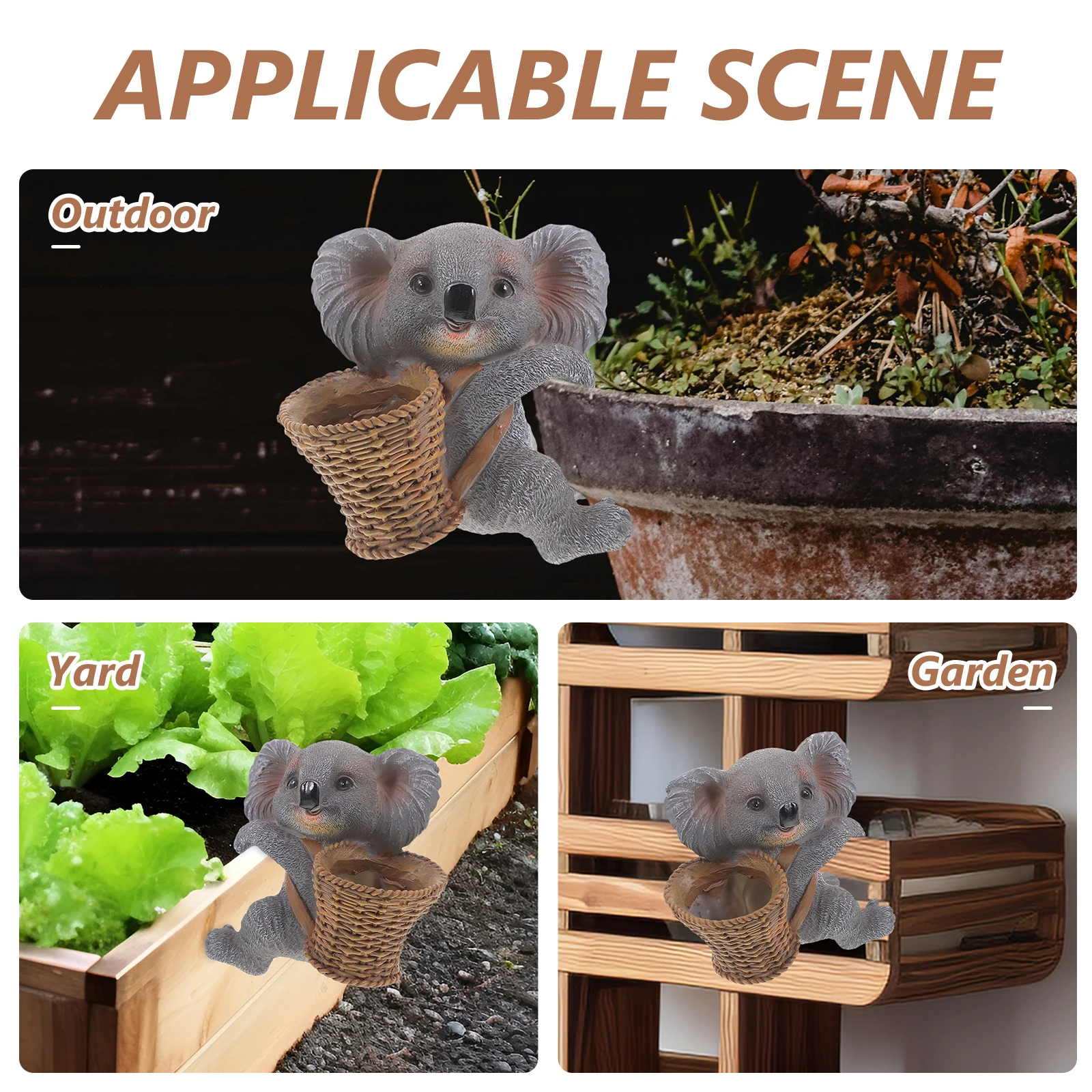 

koala statue adorable koala ornament delicate koala figure resin koala decor garden supplies cute koala statue