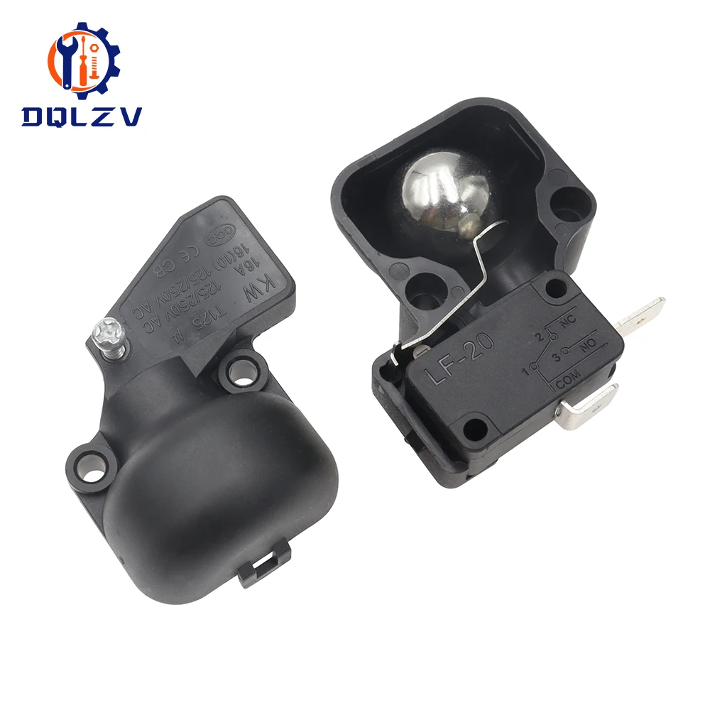 Tip Over Switch AC 250V 10A/250V 16A Micro Electrical Patio Heater Tip Over Switch Dump Switch with Two Terminals 425B