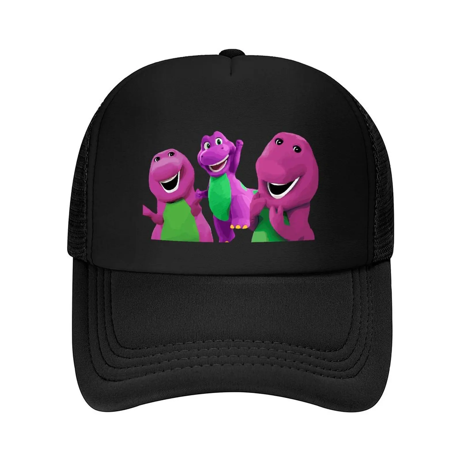 

Cute barney the dinosaur cartoon Baseball Cap Mountaineering sun caps fishing caps man Luxury Cap Hats For Women Men's