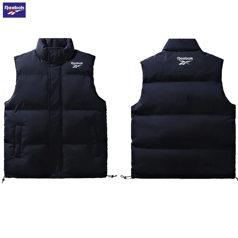 Reebok Thick and Warm Windproof Simple and Elegant Casual Wear Jacket - a Stylish and Warm Fleece Vest for Outdoor Enthusiasts T