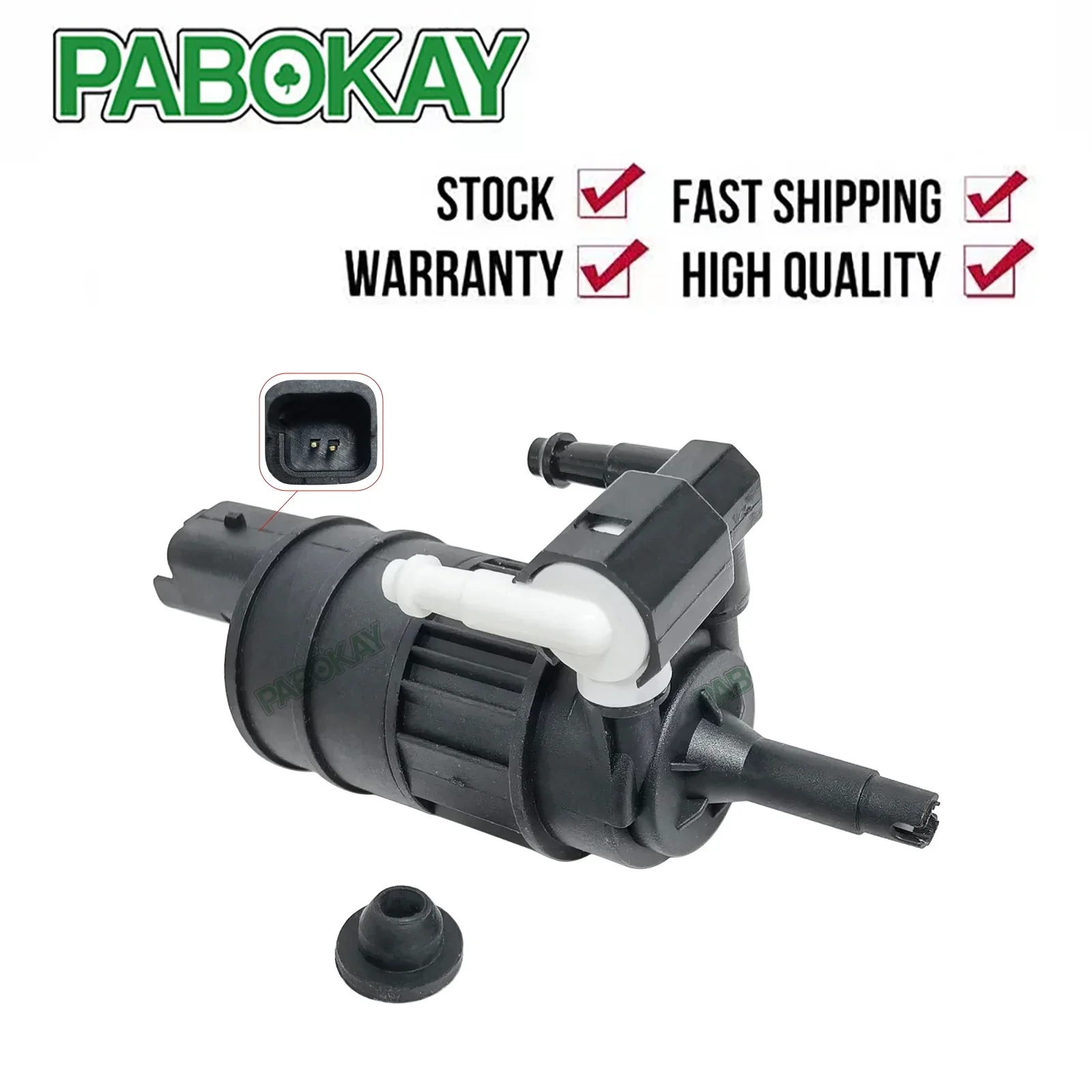 

FOR NISSAN MICRA K11 1992-2007 TWIN OUTLET DUAL WINDSCREEN WASHER PUMP AWP64 28920BU000 7700430702 7705002060