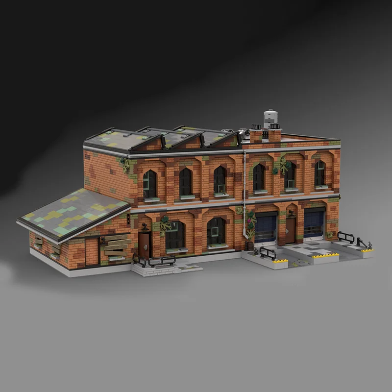 7151 pz MOC Vecchio Magazzino Modulare Paesaggio Stradale Modello Building Blocks Costruzione FAI DA TE Creativo Regali Di Natale Giocattolo Idea Educazione