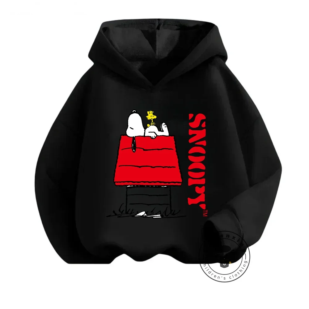 

Snoopy Cartoon Patterns on Cute and Cozy Fall Winter Sweatshirts for Boys Girls Perfect for Casual Outdoor and Street Fashion