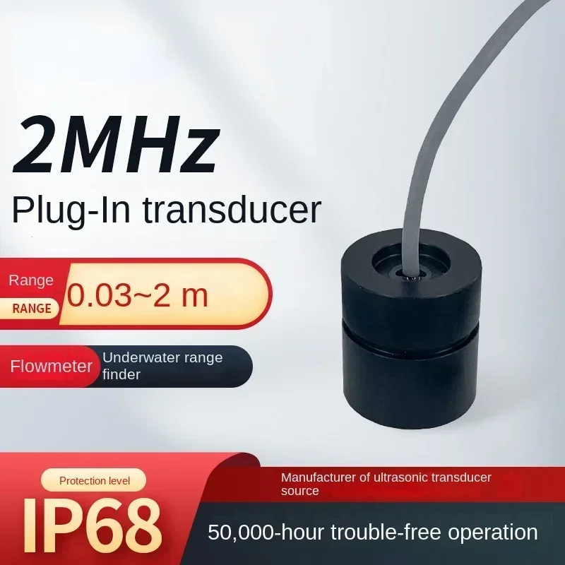 

Hot sales 2MHz Plug-in Transducer (DYW-2M-01E) Ultrasonic Flowmeter Transducer Underwater Ranging Probe