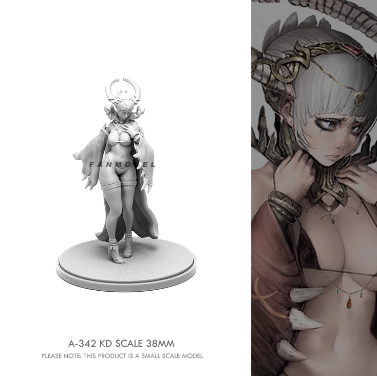 

38mm Resin model kits figure beauty colorless and self-assembled A-342B