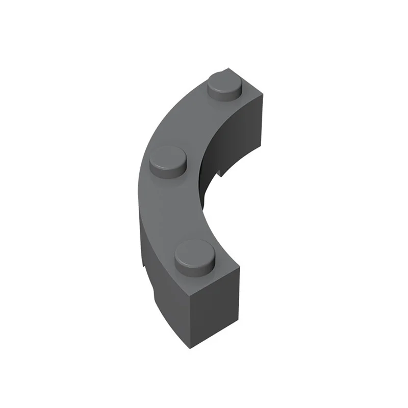 50 Stück 48092 Brick Round Corner 4x4 Macaroni Wide 3 Studs Collections Modular GBC Spielzeug für technische MOC-Bausteine – Detail 7