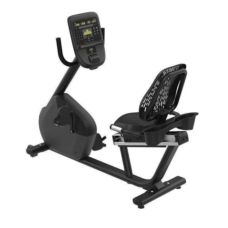 Magnetic Recumbent Fitness Bike with Backrest Self Generating Pedal Trainer Indoor Gym Machine for Low Impact Cardio Training