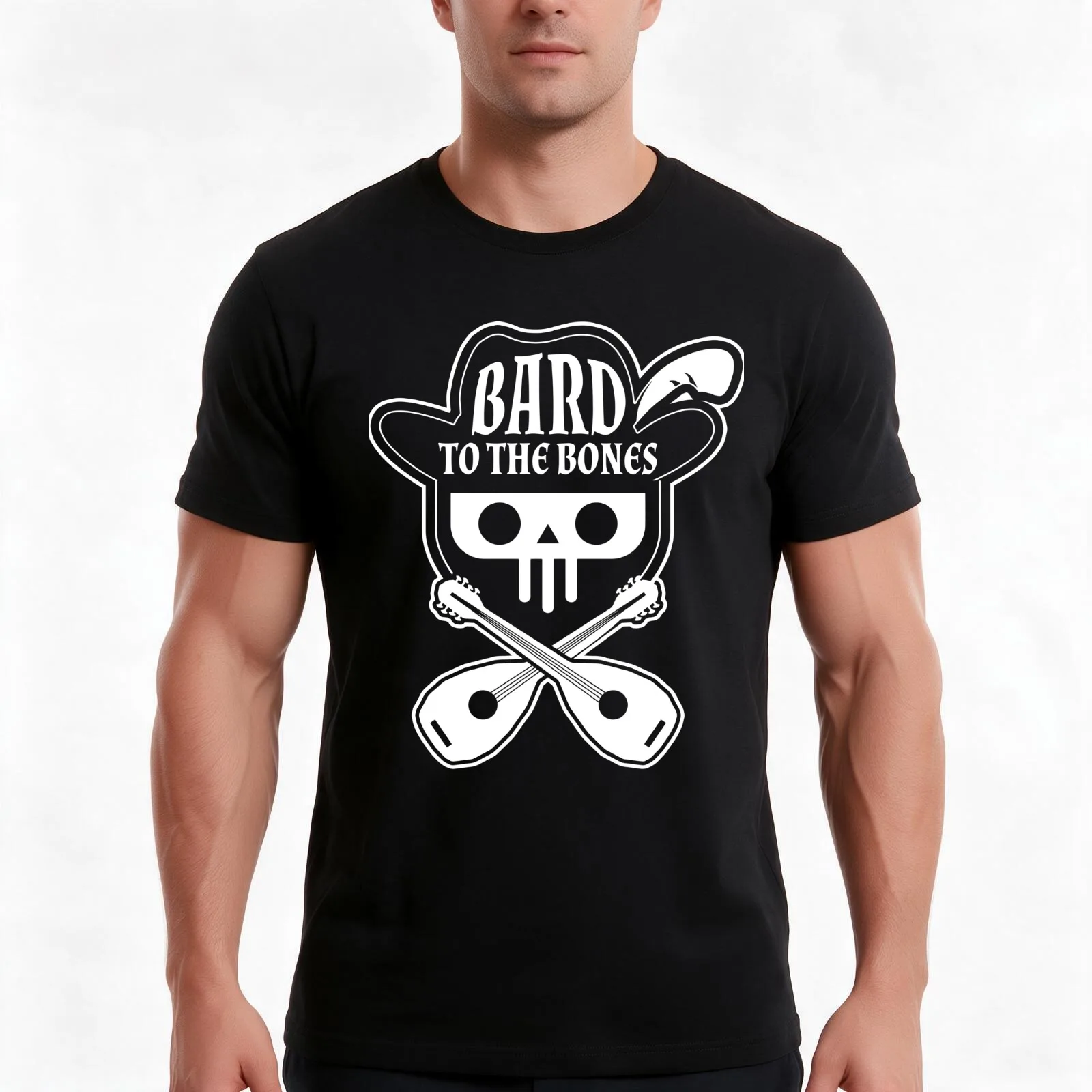 Pen and Paper Bard to the Bones T-Shirt Summer Casual Cotton Tee Oversized Streetwear Tops Vintage Graphic Print 100% Cotton