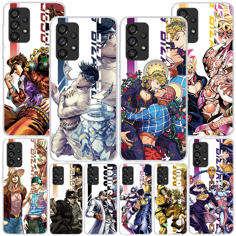 JoJo Bizarre Adventure Anime Phone Case For Samsung Galaxy A15 A14 A13 A12 A55 A54 A53 A52 A35 A34 A33 A32 A25 A24 A23 A22 A05S