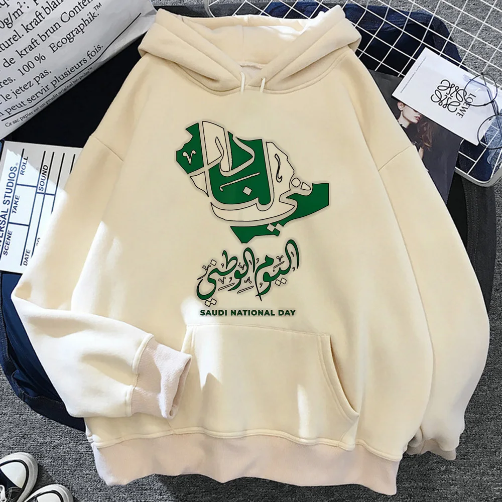 Saudi National Day hoodie patterned Japanese designer manga Y2K anime female sweatshirts designer modern style graphic winter