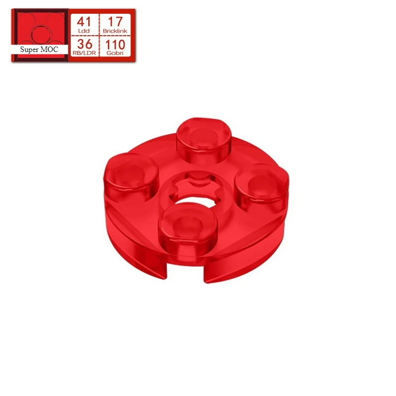 

10PCS 4032 Round 2x2 With Axle Hole Bricks Technical Building Blocks Kit Plate Particle Puzzle Idea DIY Pieces of Toys Parts