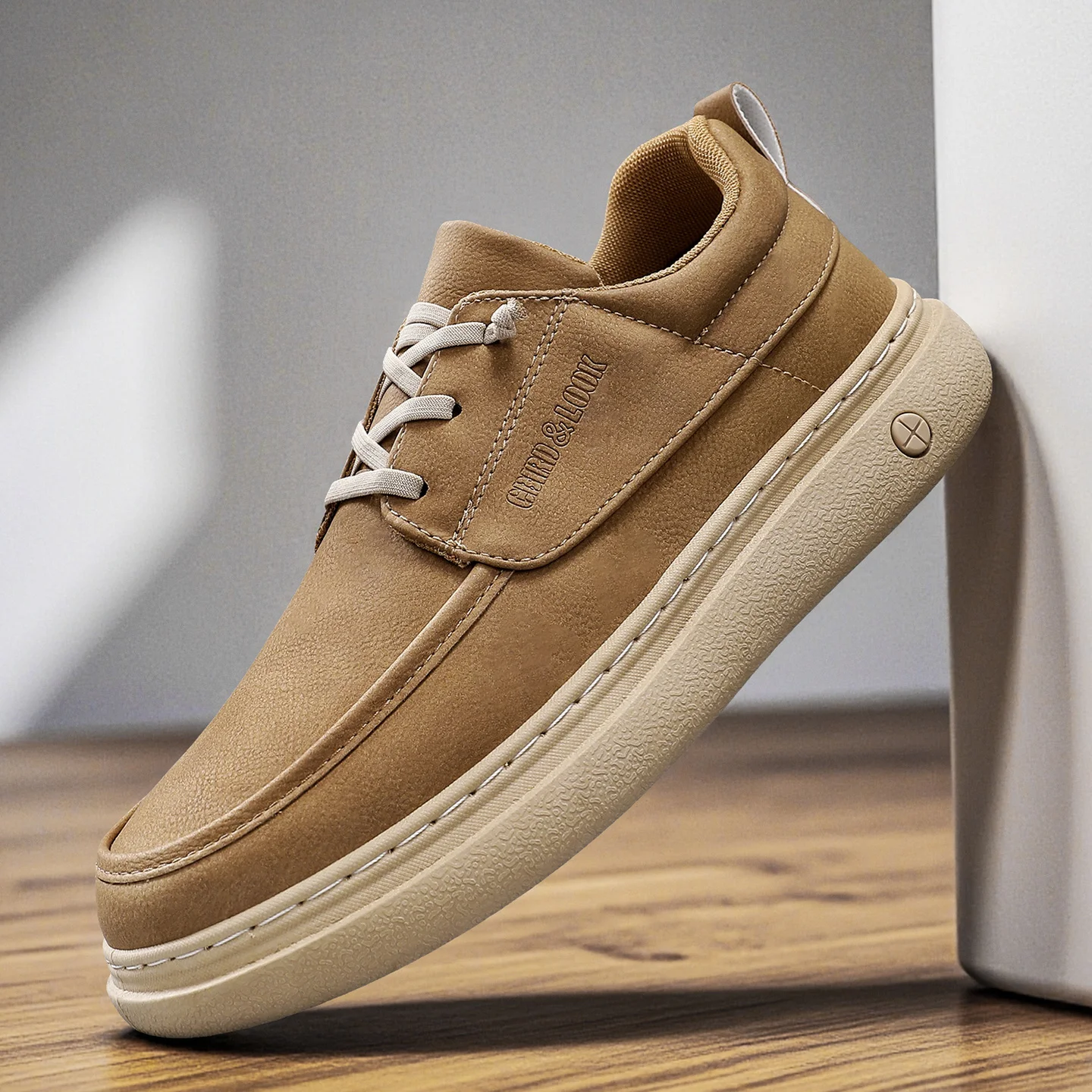 

2025 Autumn Winter New Men's Leather Casual Shoes | High-End Business Trendy Versatile Lace-Up Soft-Soled Shoes