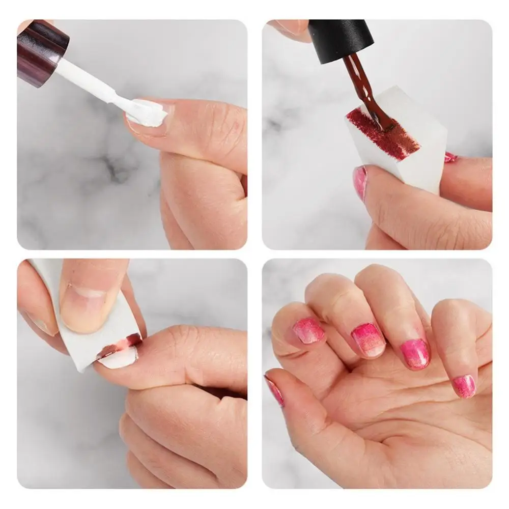 50Pcs Nail Art Disposable Soft Sponge Nail Stampers Gradient Coloring Manicure Tools