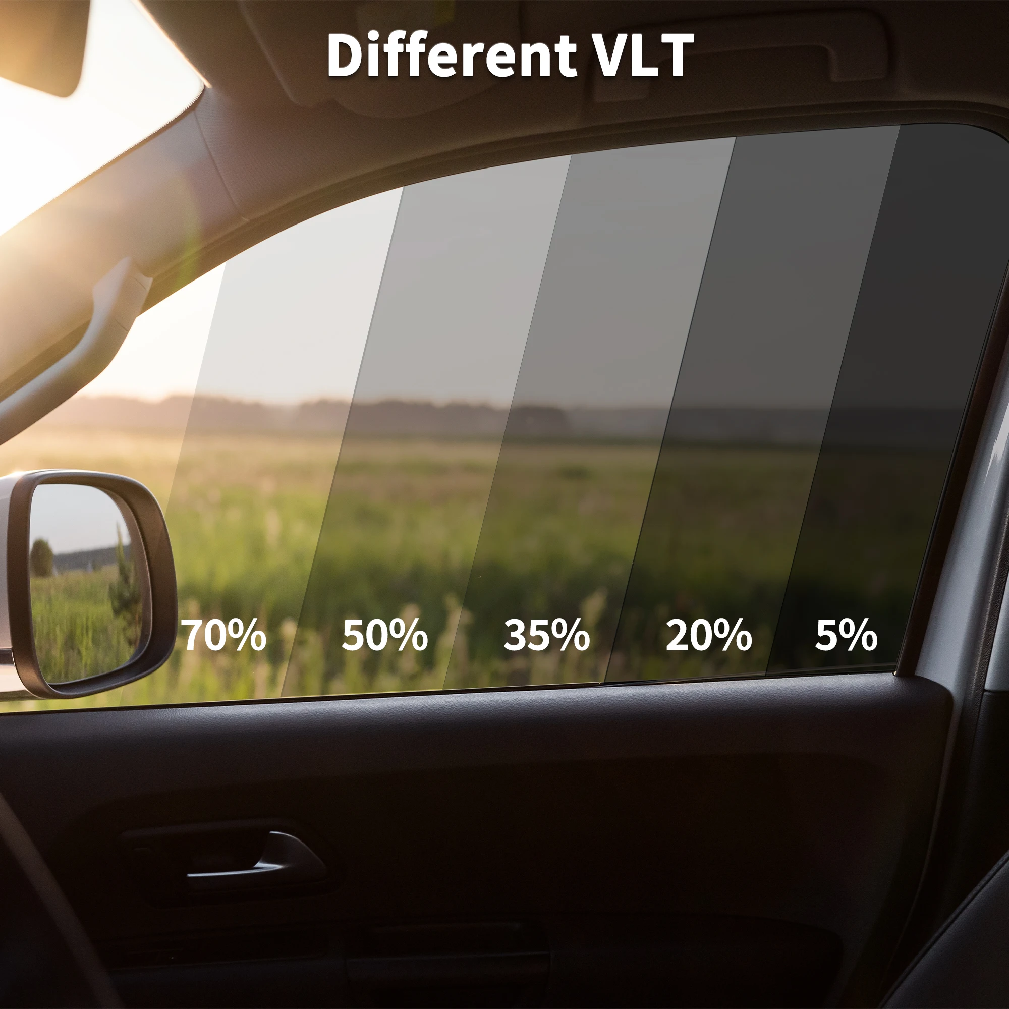 X Autohaux Nano Ceramic Car Window Tint Film VLT 4%-70% 90cm x 1.5m 90cm x 3m Privacy Film PET UV Sun For Cars Solar Shade