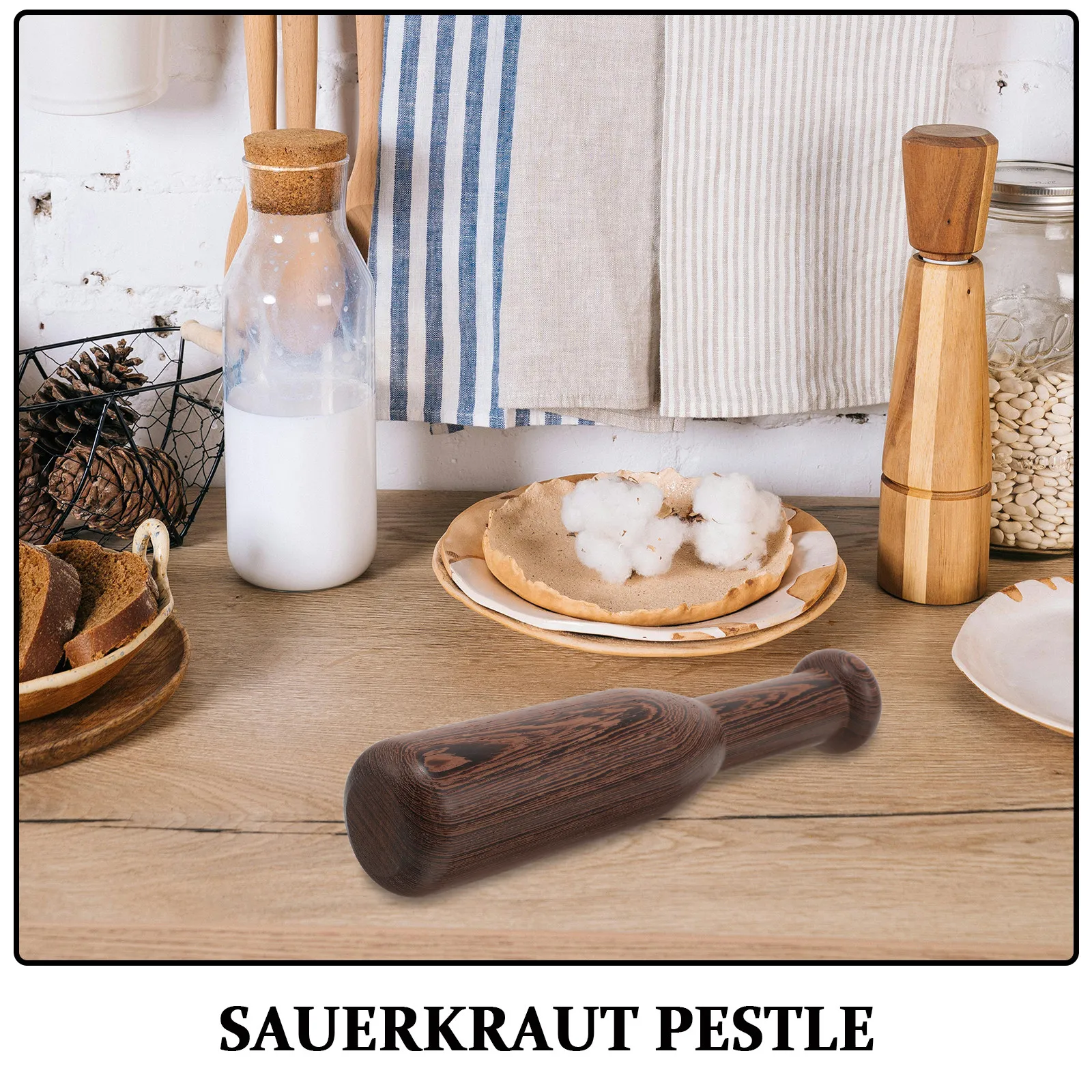Pestello in legno per crauti, - Fermentation Crock recensione e prezzo
