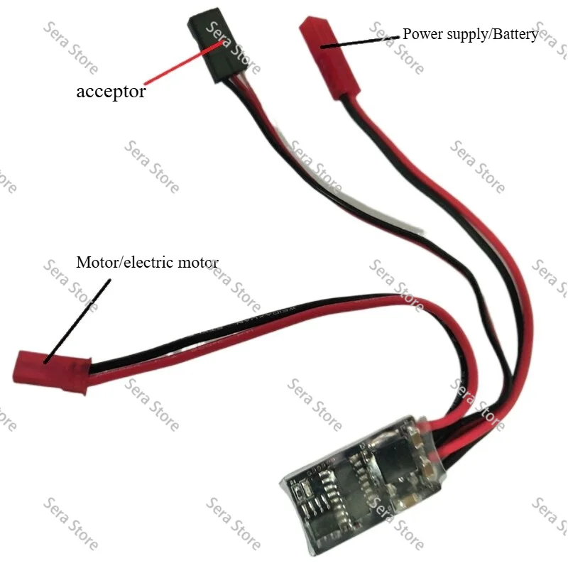 10A Micro ESC for 1-3S Brushless Motor Bidirectional Control in Mini RC Car Drone Aircraft Models Voltage 3.2V-11.1v 1-3S