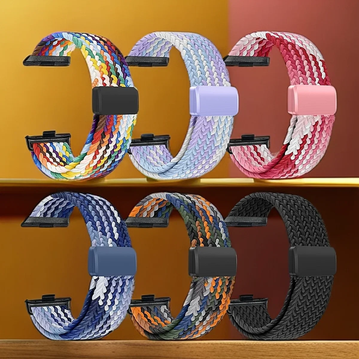 Braided Loop for Xiaomi Smart Watch 9 pro/8pro Strap Magnetic Stretchy Bracelets for Mi Band 9Pro & 8pro/Redmi Watch 4&5 Strap image 2