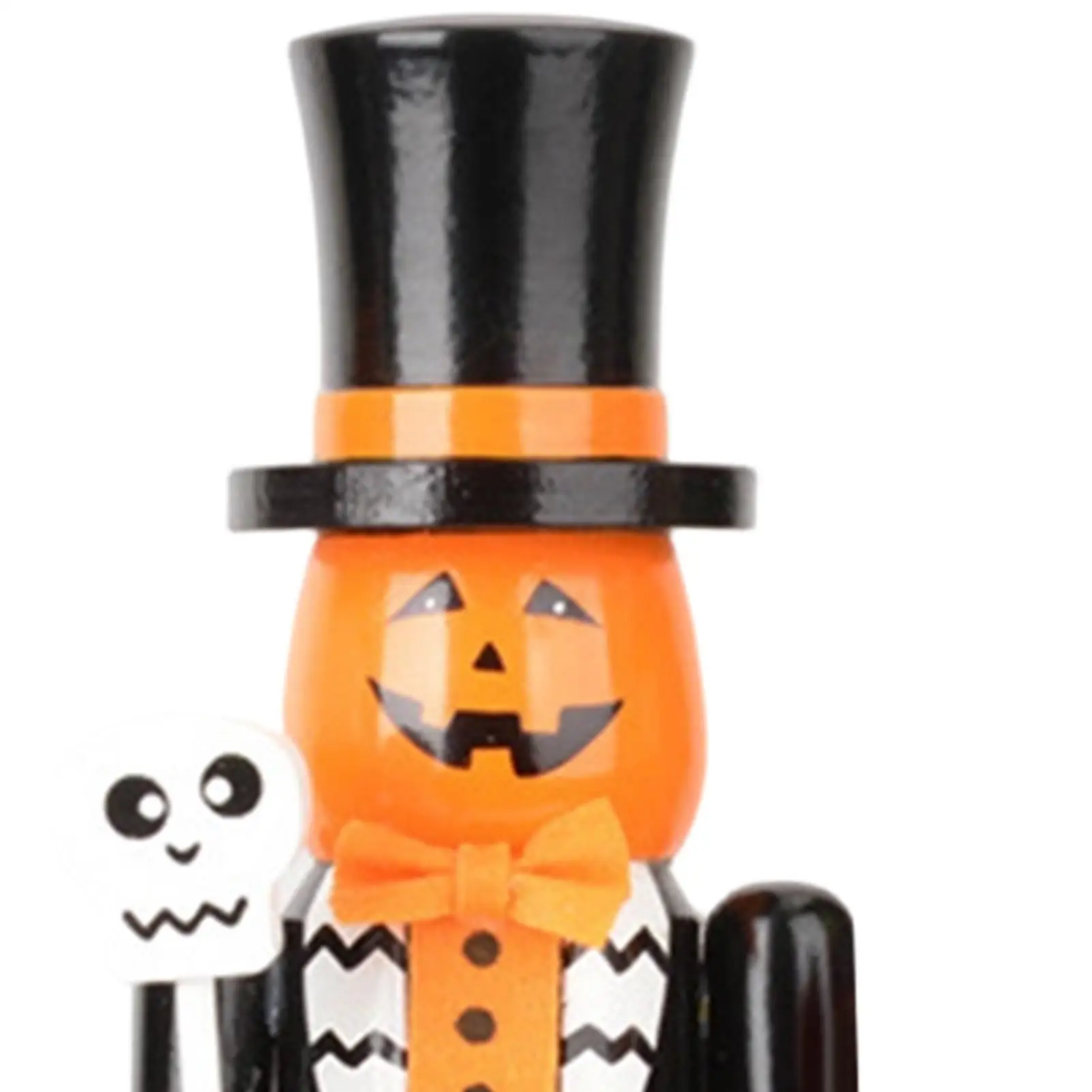 Halloween Nutcracker 15-inch Spooky Wooden Decor Centerpiece Statue Halloween Decorations For Indoor Outdoor Home House