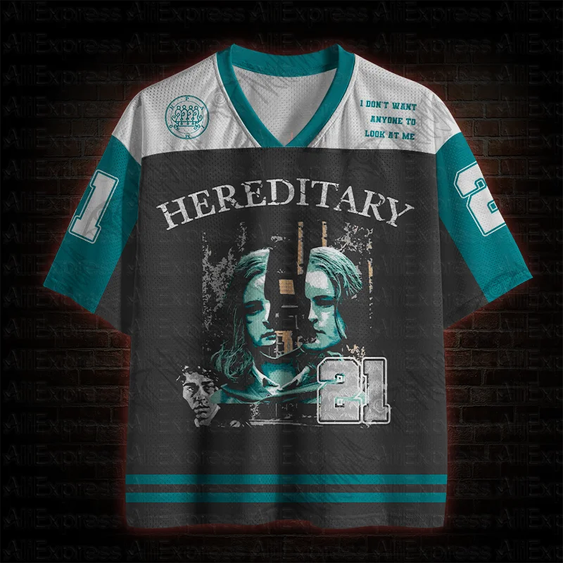2026 New Movie Sports Fashion Adult and Children's Short Sleeve V-neck Street Eye Clothing Gothic Style Horror Fans Gift