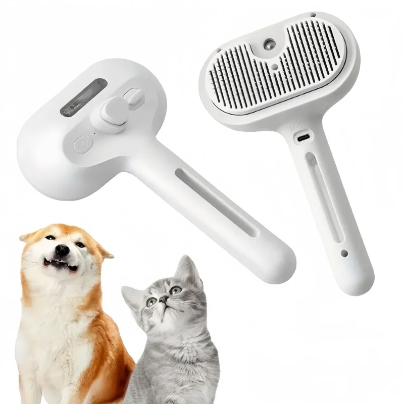 

Dog Spray Comb Pet Supplies One-button Spray Massage Cleaning Remove Floating Hair Brush for Dogs Cat Universal Beauty Combs
