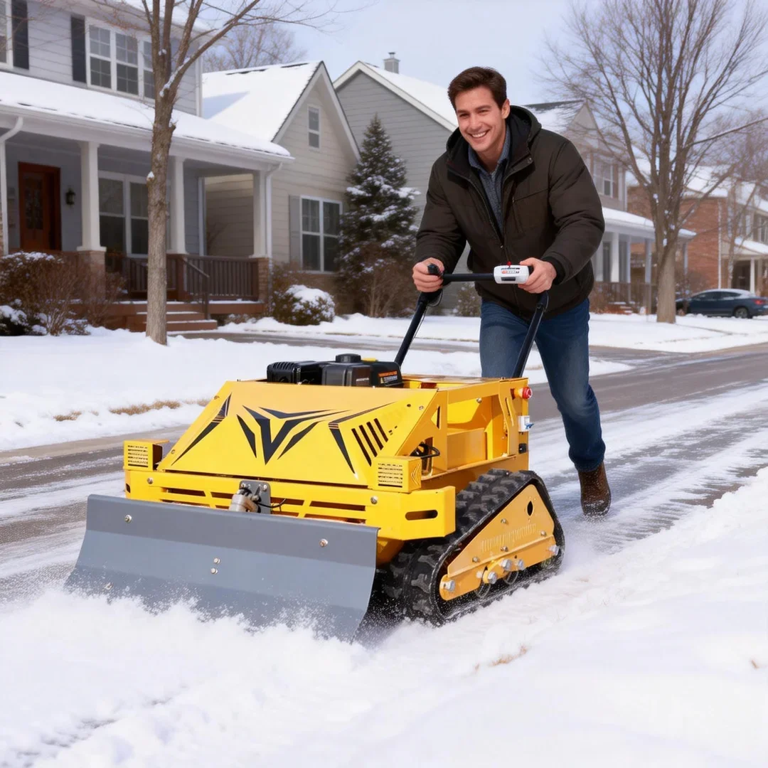 

Настраиваемая газонокосилка-измельчитель с дистанционным управлением, сертифицированная CE/EPA, с регулируемой высотой среза, 2-в-1: для прополки и уборки снега