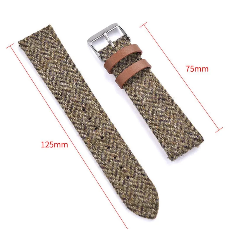 18mm 20mm 22mm Vintage Genuine Leather Watch Band Replacement Bracelet for Men Women Quick Release Wrist band Weave Strap