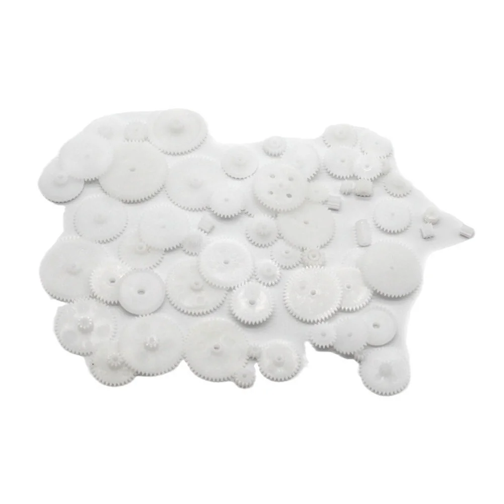 58PCS Mixed Plastic Gear Bag Motor Motor Transmission Gear DIY Handmade Toy Replacement  Accessories Motor ﻿