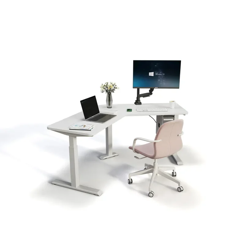 Office furniture computer corner desk electric height adjustable office desk