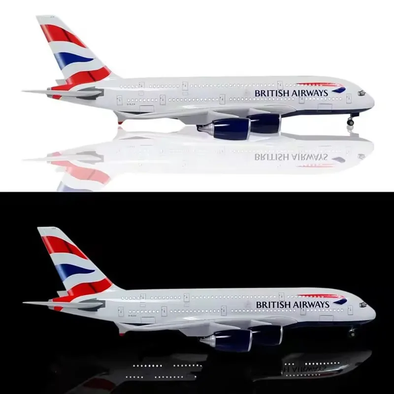

New 1:125 Scale British Airways B747/B787/B777/A380/Concorde Diecast Resin Airplane Airbus Boeing Toy Plane Collection Display