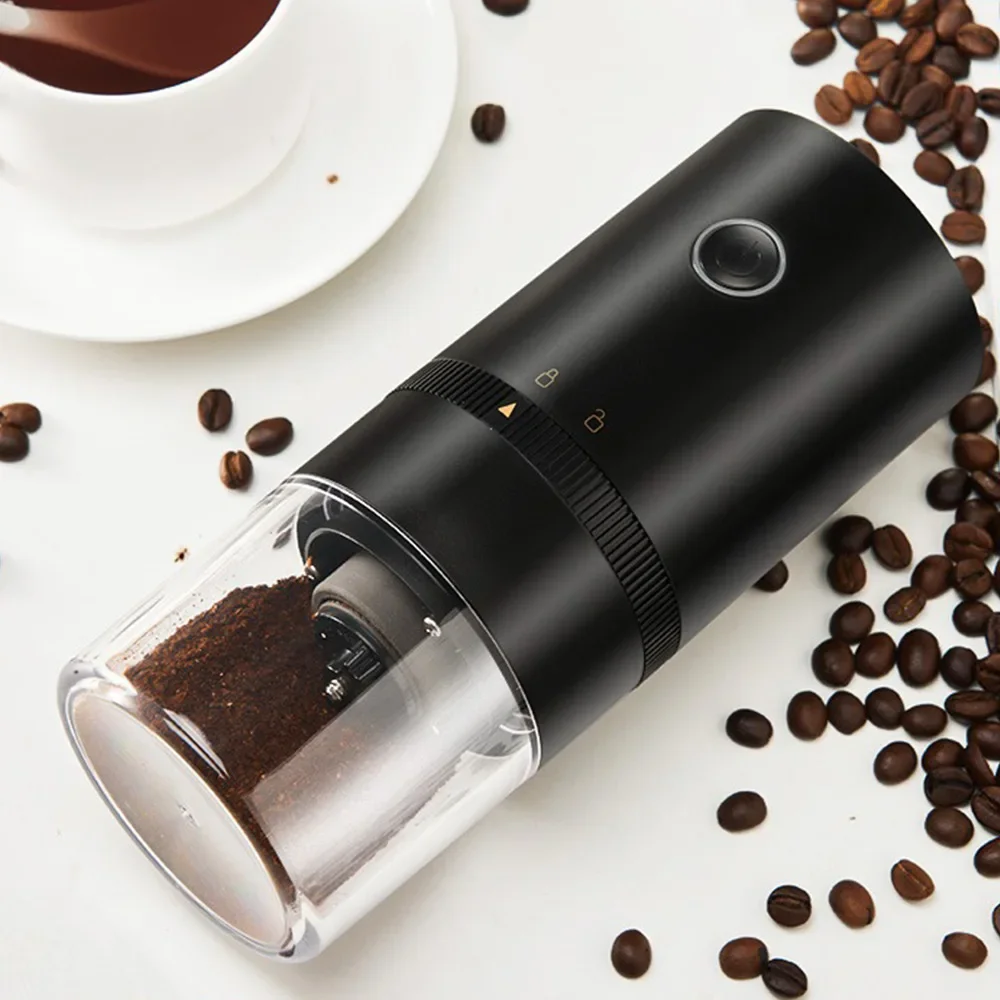 휴대용 전기 커피 연마기 견과류 곡물 후추 커피 콩 연마기, USB 연마기 기계, 가정 여행 세라믹