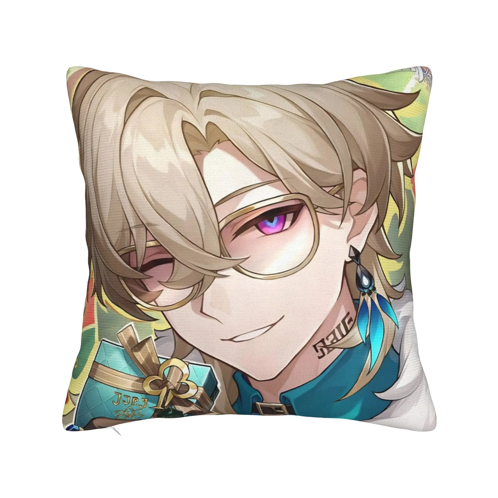Decorative Pillowcase Honkai Star Rail Accessories Sofa  Throw Pillow Case Cover Zippered Multi Size