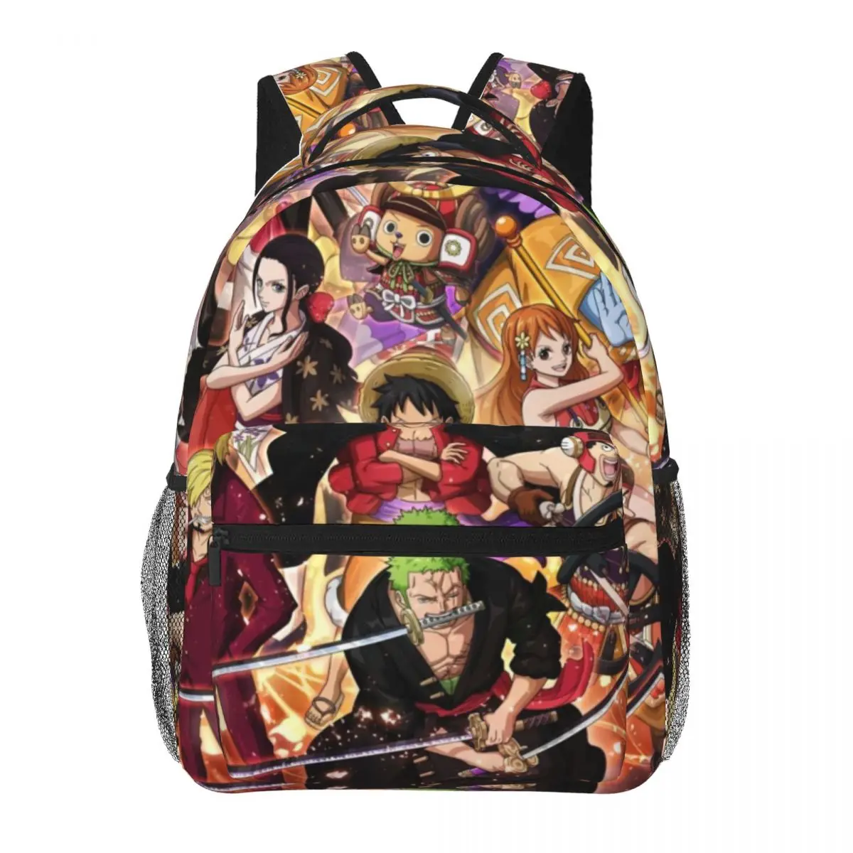 Sac à dos léger imprimé One Piece, sac d'école à motif à la mode, 17 pouces, nouveau