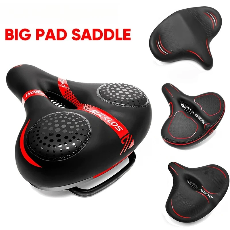

Bicycle Saddle Big Butt Bike Seat Cushion Comfortable Oversized Ergonomic Bike Seat Cushion Pad Widen Thicken Cycle Seat