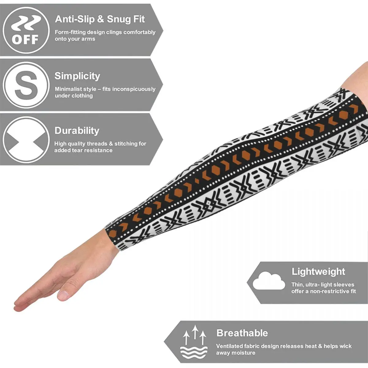 Африканские рукава Богалан для мужчин и женщин, защита от солнца и ультрафиолета, татуировка, прикрытие для спорта, охлаждение, езда на велосипеде