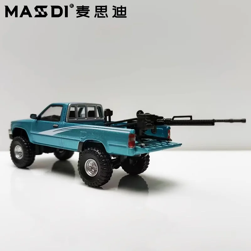Masdi 1:64 1994 Toyota Hilux doble fila tracción en las cuatro ruedas Ln107 simulación miniatura modelo fundido a presión coche coleccionable juguete para regalo personalizado